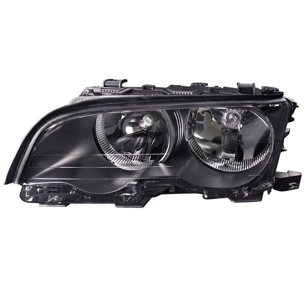 LH HEADLAMP ASSY COMPOSITE; 2DR COUPE; W/HALOGEN LAMPS; E46; 323I 0000