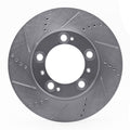 DFC 97-04 Porsche Boxster Front Left Drilled & Slotted Silver Brake Rotor