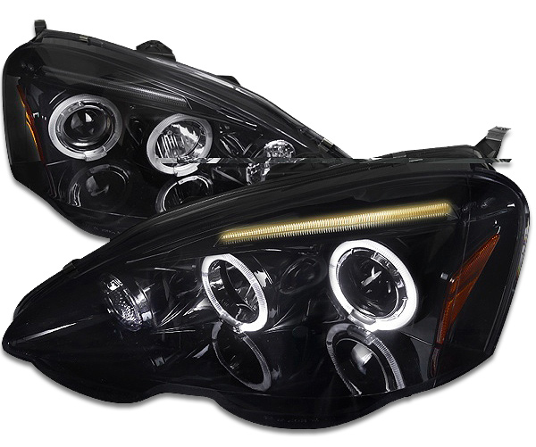SEDAN HEADLIGHTS CHROME HOUSING AND CLEAR LENS