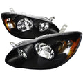 EURO HEADLIGHTS BLACK HOUSING