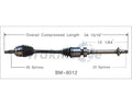 NEW CV AXLE