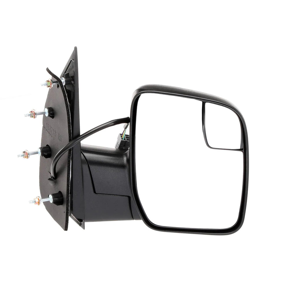 1012 FORD ECONOLINE RH POWER FOLDAWAY OE MIRROR TEXTURED BLACK SAIL TYPE W/BLIN
