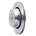 R1 Concepts Brake Rotor Drilled and Slotted Silver Fits BMW Z4