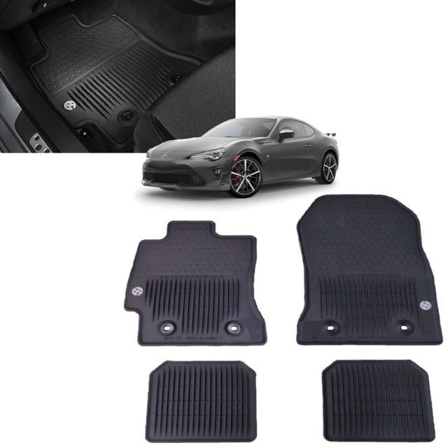 Toyota 86 Logo All Weather Floor Mats - 2013 FR-S / BRZ / 86