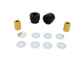 Control arm - lower inner rear bushing 2 Bushings 2 Tubes 8 Washers Grease