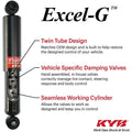 KYB Shocks & Struts Excel-G Front Left HONDA Prelude 1992-01