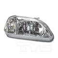 CAPA RH HEADLAMP ASSY COMPOSITE INCLUDES SIDE MARKER LAMP HONDA CIVIC 19992000