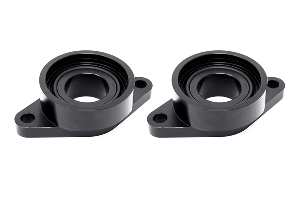 Torque Solution Billet Stock to HKS Blowoff Valve Adapter: Nissan GTR R35 All - Black