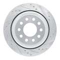 R1 Concepts Brake Rotor Drilled and Slotted Silver Fits Lincoln Town