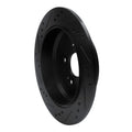 R1 2005-2018 Acura RDX Rear Right Drilled & Slotted Black Brake Rotor