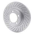 DFC 09-23 Porsche 718 Cayman Left Front Drilled GeoSPEC Coated Rotor