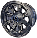 Vision Wheel 4-115 MTTE BLK VISLOCKOUT 393-127115MB4