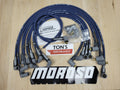 Moroso Chevrolet Small Block Ignition Wire Set - Ultra 40 - Unsleeved - Non-HEI - Over Valve - Blue