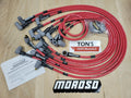 Moroso Chevrolet Big Block Ignition Wire Set - Ultra 40 - Unsleeved - Non-HEI - Crab Cap - Red