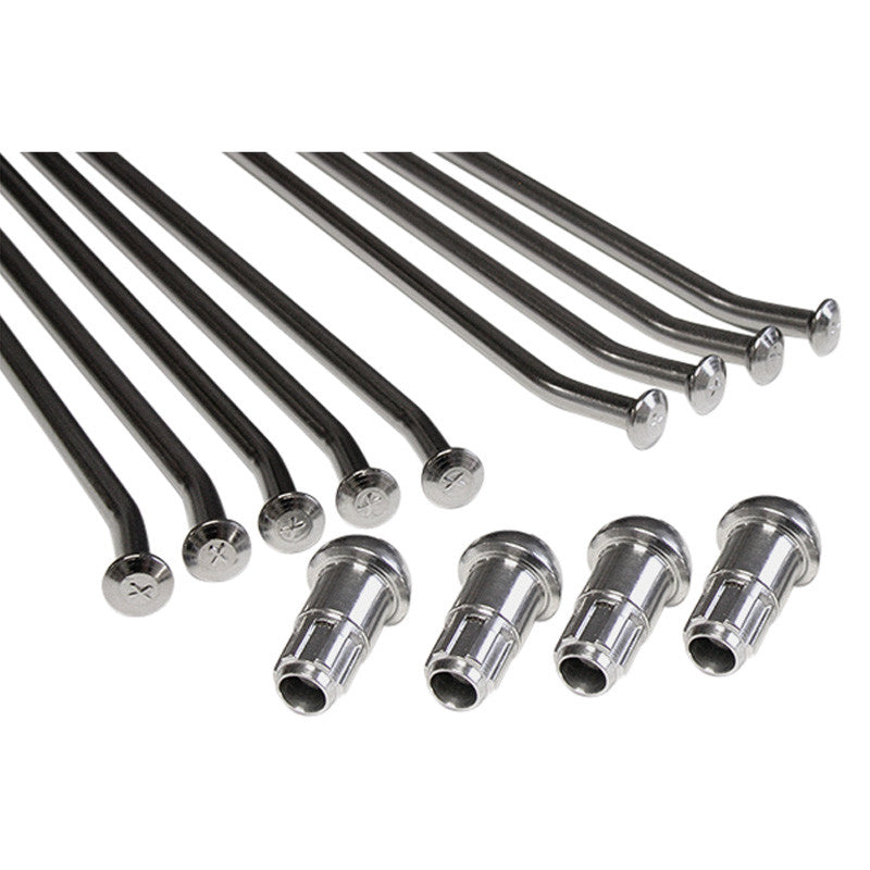 Excel Rear Spoke/Nipple Set (w/ Wrench) - 8 Gauge / 36 Qty - Silver
