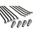Excel Rear Spoke/Nipple Set (w/ Wrench) - 8 Gauge / 36 Qty - Silver