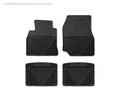 WeatherTech 80-98 Porsche 911 Front and Rear Rubber Mats - Black