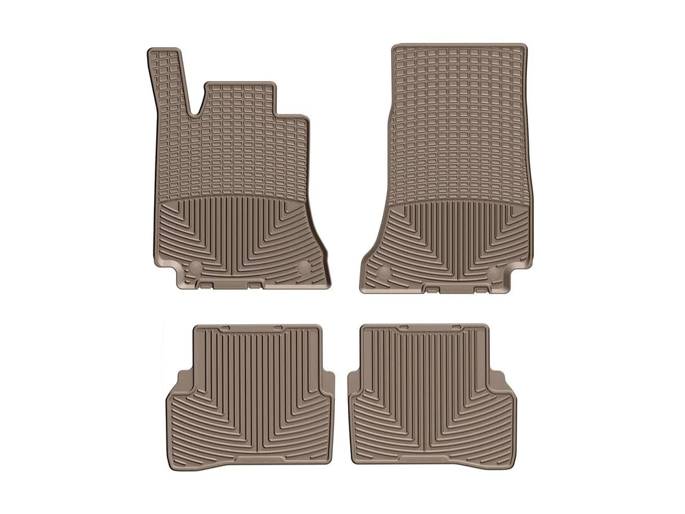 WeatherTech Tan Front and Rear All-Weather Floor Mats Fits -21-23 Mercedes-Benz W429TN-W432TN