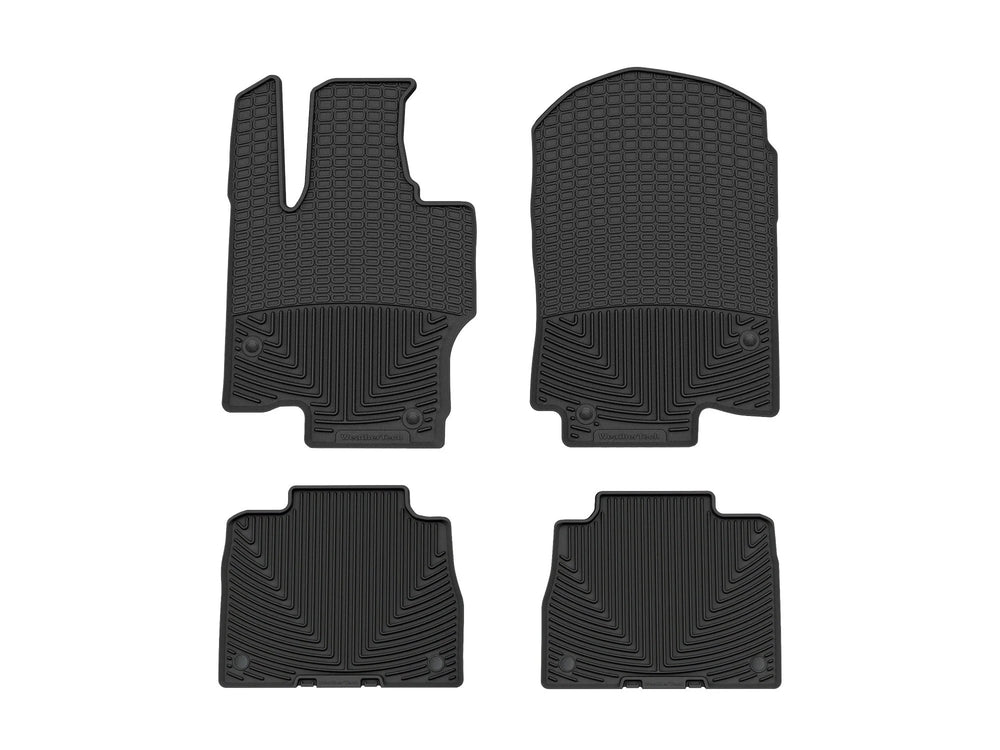 WeatherTech Black Front and Rear All-Weather Floor Mats Fits -21-25 Mercedes-Benz W606-W607