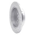 R1 98-10 Lexus IS300 Rear Right Drilled & Slotted Silver Brake Rotor