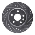 DFC 11-23 Chevrolet Cruze Front Right Drilled & Slotted Silver Brake Rotor