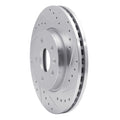 DFC 11-23 Chevrolet Cruze Front Right Drilled & Slotted Silver Brake Rotor