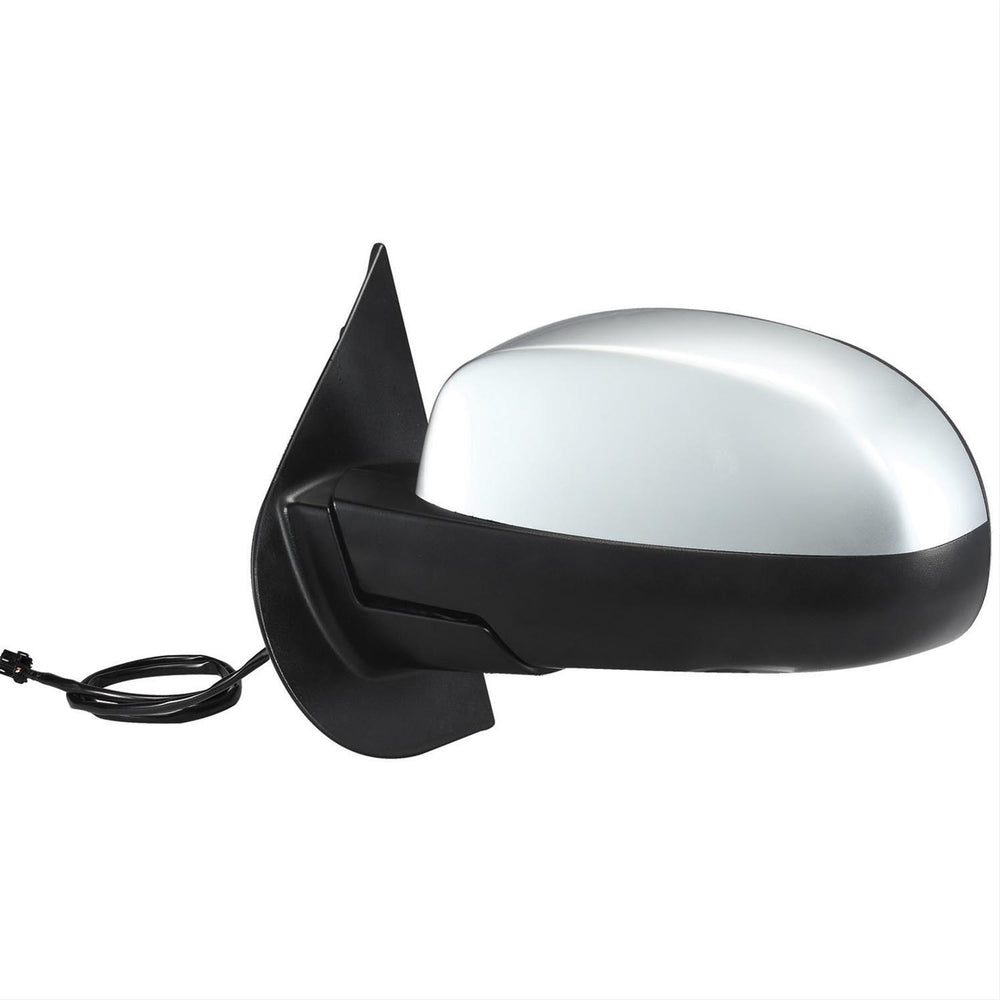 0712 SUBURBAN/YUKON LH HTD PWR FLDWY OE MIRROR BLK CHROME COVER W/O COURTESY LAMP W/O OFFROAD PK