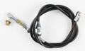 24IN UNIVERSAL BLACK HOUSING RAMJET THROTTLE CABLE W/ POLISHED FITTINGS
