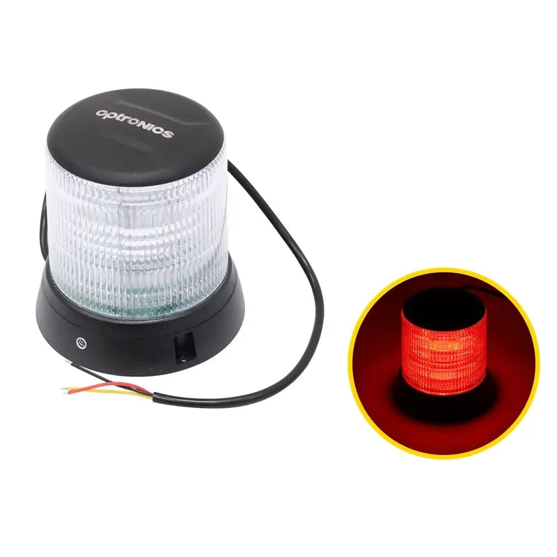 LED BEACON;5';RED;HW;BOLT MNT