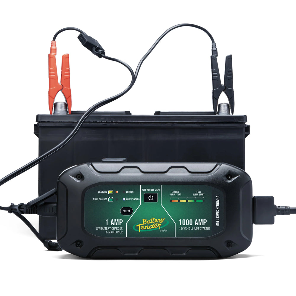 Battery Tender Charge N Start 1100 1A Battery Charger & 1000A Jump Starter