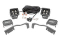 LED Light Kit | Ditch Mount | 2" Black Pair | Amber DRL | Nissan Frontier (22-26)