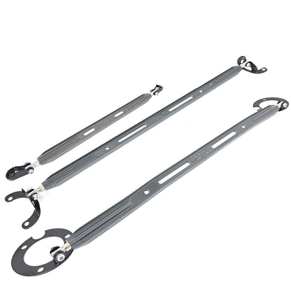 MEGAN STRUT BAR ECLIPSE 95-99 FRONT UP GUNMETAL 6 LBs