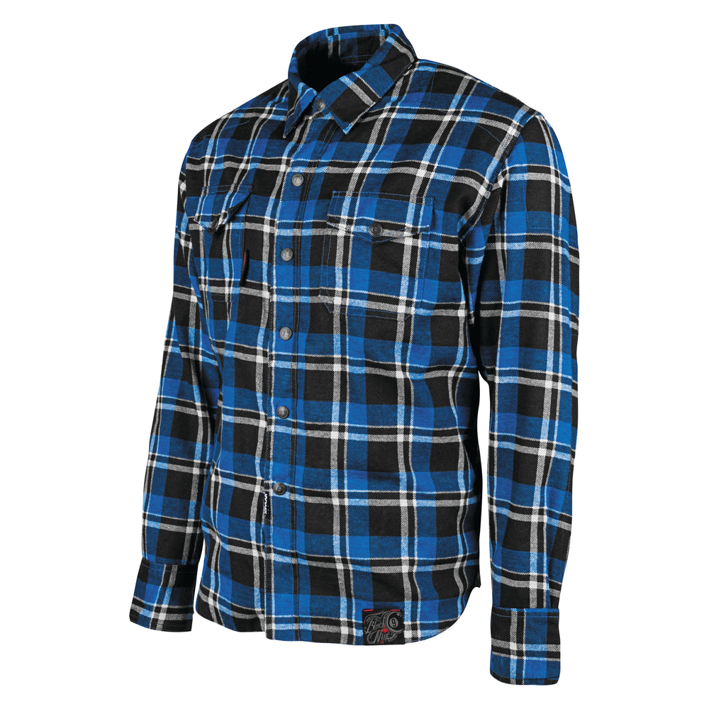 Speed and Strength Black 9 2.0 Moto Shirt Blue/Black - Small