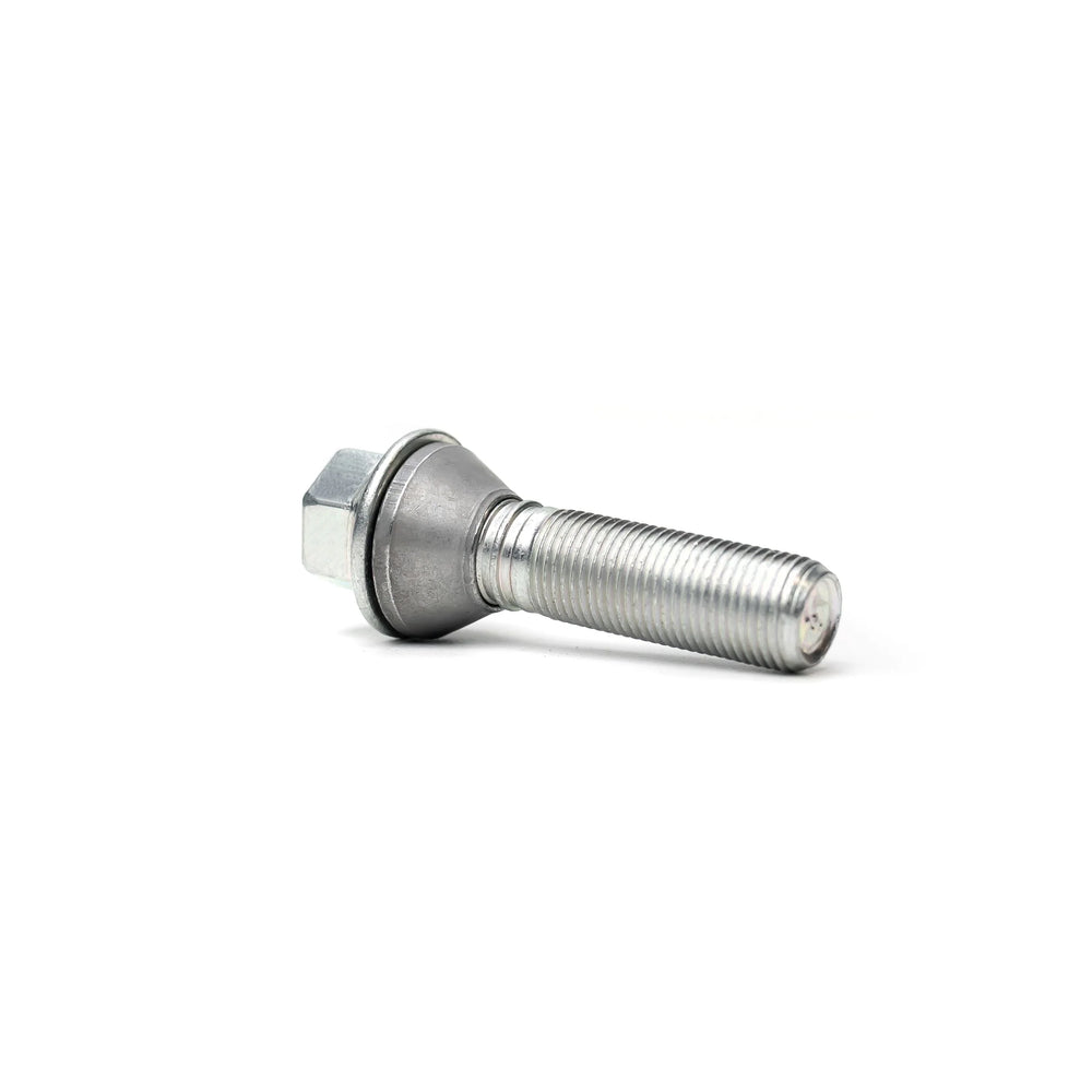H&R Wheel Bolts 14 X 1.25 / Length 48mm / Tapered / Head 17mm - Silver - Set of 10