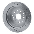 DFC 92-98 Lexus SC300 Rear Left Drilled & Slotted Silver Brake Rotor