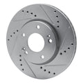DFC 11-25 Hyundai Veloster Front Right Drilled & Slotted Silver Brake Rotor