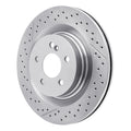 R1 08-15 Mercedes-Benz C63 AMG Rear Drilled and Slotted Brake Rotor