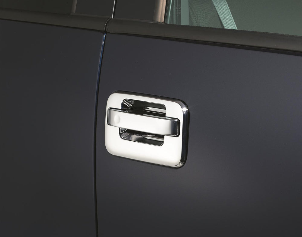 0414 F150 4PC W/O KEYPAD W/O PASS KEYHOLE DOOR HANDLE COVERCHROME