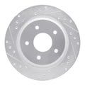 R1 88-94 Chevrolet Corvette Front Left Drilled & Slotted Silver Brake Rotor