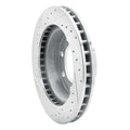 R1 89-93 Dodge D250 Front Right Drilled & Slotted Black Brake Rotor