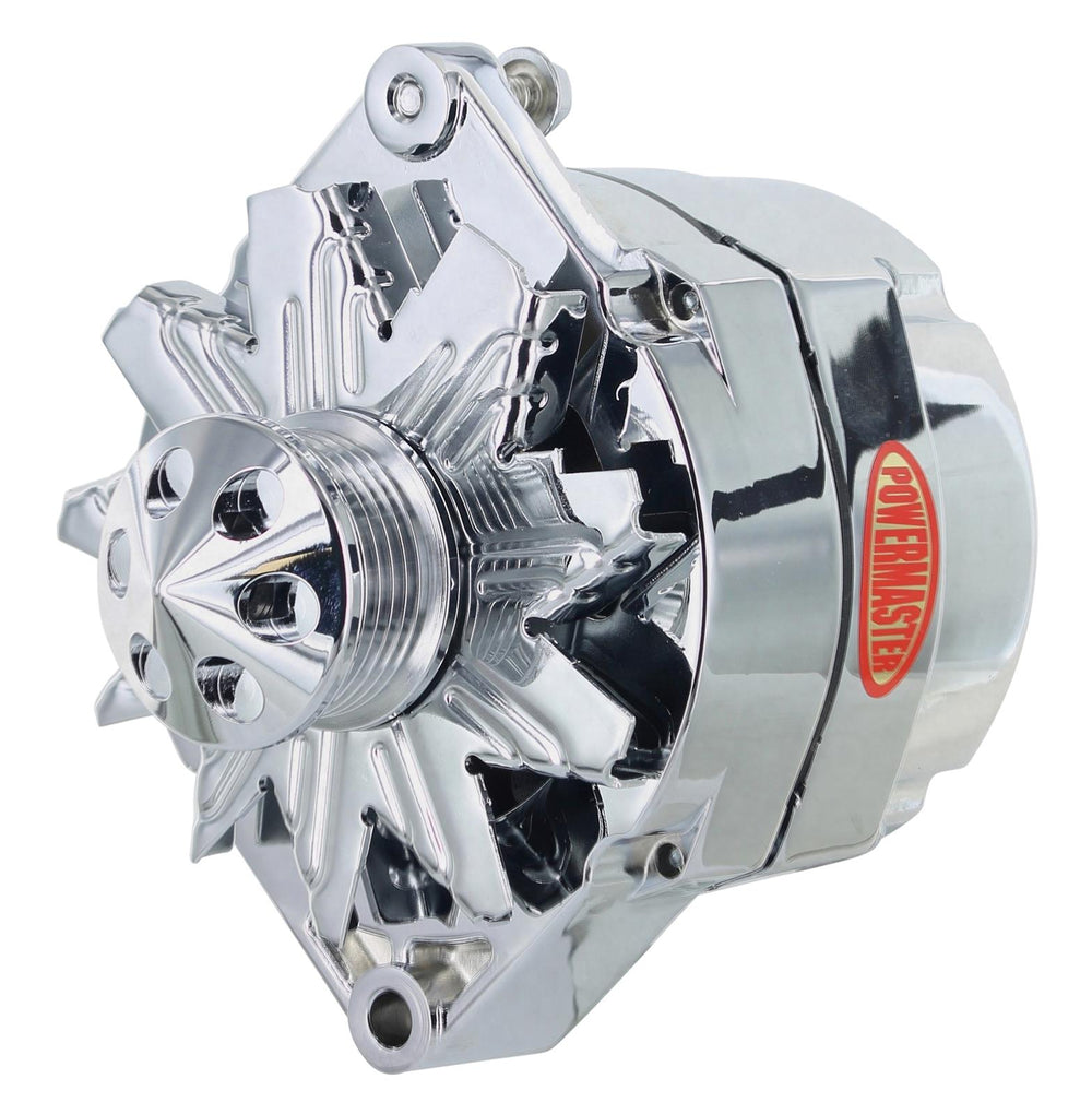 ALT GM 12SI CHROME 100A 6 GRV PULLEY & CONE 1 OR 3 WIRE