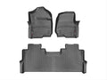WeatherTech 2017+ Ford F-250/F-350/F-450/F-550 Crew Cab Front and Rear FloorLiner - Black