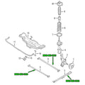 6401-TA 99-03 PROTEGE 323 (Without Sport Suspension) REAR TRAILING ARM 2PCS 7 LBs MSRP $118 29x7x3