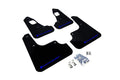 Rally Armor 08-17 Mitsubishi EVO X Black UR Mud Flap w/ Silver Logo