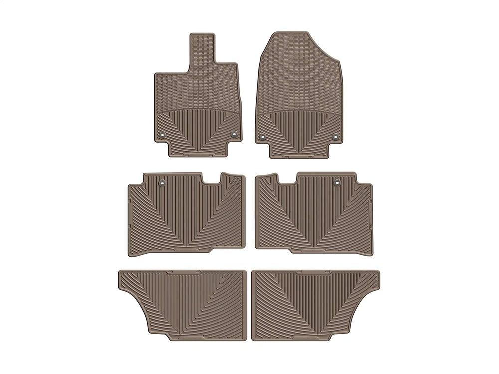 WeatherTech Tan Front Rear and Rear All-Weather Floor Mats Fits -20-26 Odyssey W465TN-W466TN-W467TN