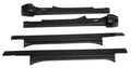 Black Trail Armor Rocker Panel And Sill Plate Covers For 15-20 Ford F150, 17-22 F250/F350/F450 W/Crew Cab Trucks, Pair Bushwacker