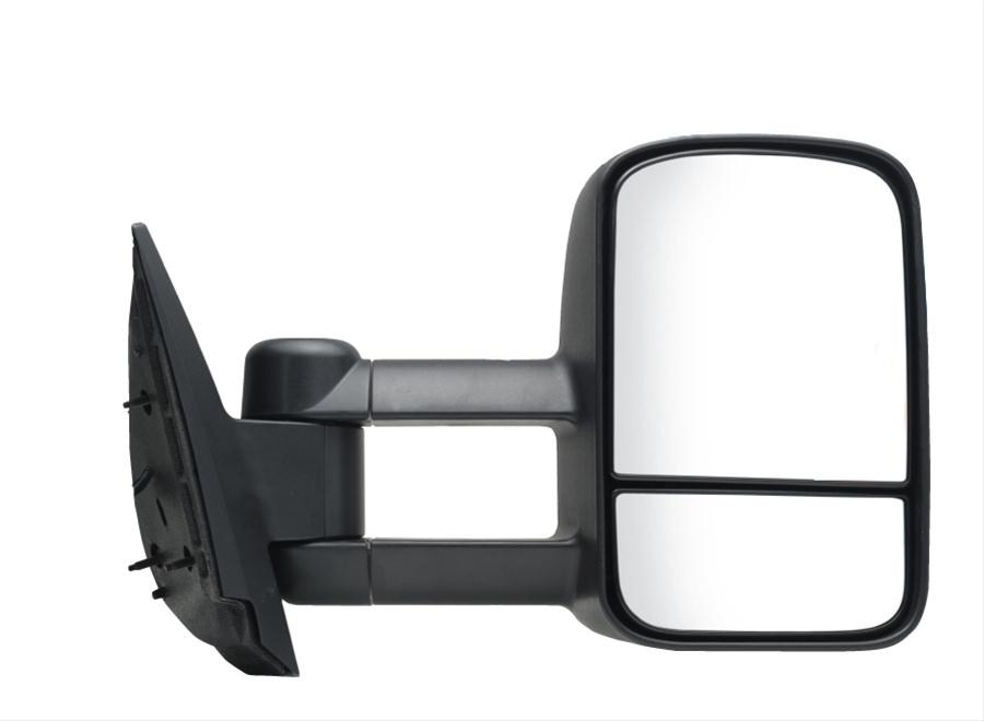0712 GM SILVERADO/SIERRA RH MANUAL FOLDAWAY OE MIRROR TXTURED BLK EXTENDABLE TOWING DUAL GLASS