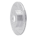 R1 Concepts Brake Rotor Drilled and Slotted Silver Fits Toyota MR2