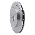 R1 Concepts Brake Rotor Drilled and Slotted Silver Fits Lexus RX330