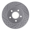 DFC 90-97 Buick Park Avenue Front Right Drilled & Slotted Geoperformance Rotor